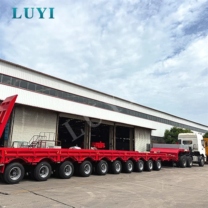 Custom 10 Axle Low Bed Semi Trailer factory Custom 10 Axle Low Bed Semi Trailer factory