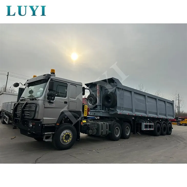 3 Three-axle U-shaped Side-tipping Dump Truck Cargo Trailer best