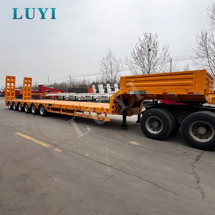 Construction 6 Axle Extendable Low Loader Trailer price