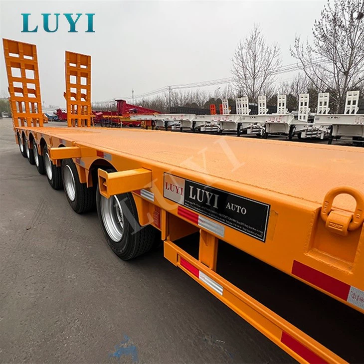 Construction 6 Axle Extendable Low Loader Trailer suppliers