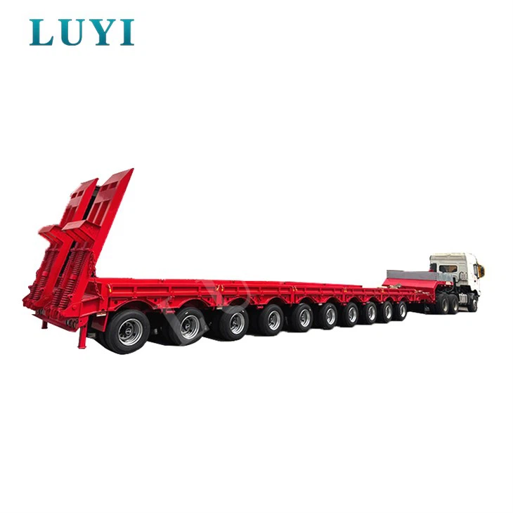 Anpassad 10-axlad lågbäddsvagn