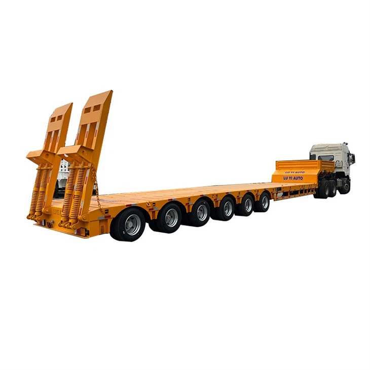 Utdragbar 6-axlad Lowboy Semi Trailer
