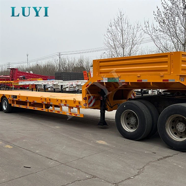 Extendable 6 Axle Lowboy Semi Trailer high quality
